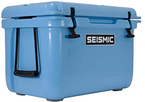 Seismic Audio - SC37NS-Blue - 37 Quart Blue Rotomolded Hard Cooler Box