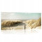 WallArena Glasbilder Strand und Meer Natur 125x50 cm Modern Nordsee Glasbild Küche Badezimmer Wohnzimmer Schlafzimmer Bilder auf Glas einteilig Deco Glass Querformat Wandbilder Aufhängfertig