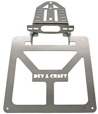 Portatarga Pieghevole per TM 125 CC in poi Pre 2020 (Compreso) Motard Enduro Moto con Attacco per Faretto Originale TM