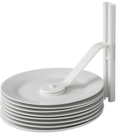 ProPlus 761471 Tellerhalter Geschirrhalter mit Schiene: 3,1 x 1,6 x 25 cm zum Ankleben