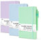 feela Notizbuch A5 liniert Hardcover, 3 buntes Notizbücher Set, Journal Buch mit 3 Gelstifte schwarz, 120 GSM, 13x21cm, Notizblock Set geeignet für Büro, Schule, für Kinder und Erwachsene, Din A5