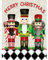 Uoicern 5D DIY Diamonds Rhinestones Paintings Merry Christmas Nutcracker Rhinestones Paintings Art Crafts Full Round Drill Creative Wall Decoration