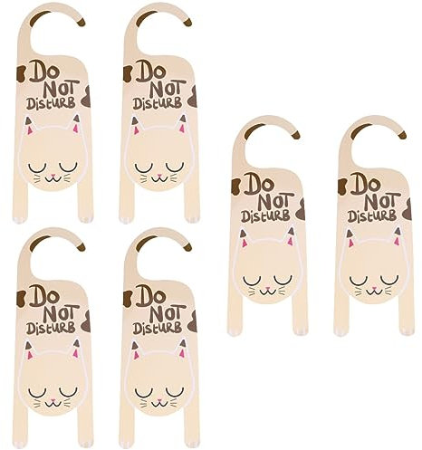 MAGICLULU 3sets Tür Zeichen Pvc Cartoon Stilvolle Nicht Stören Kleiderbügel Für Saisonale Decor 2 Stücke * 3