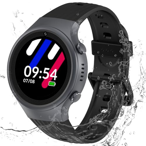 PTHTECHUS 4G Reloj Inteligente Niño, Smartwatch niños con GPS y Llamadas, Reloj para Niño con SOS, Chat, Videollamada, IP68, Modo Clase, Podómetro, Reloj Inteligente Niños y Niñas Regalo 4-12 Años