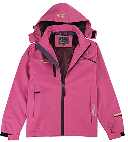 OUMSHBI Regenmantel Damen wasserdicht atmungsaktiv bunt Regenjacke Regenjacke Damen Fahrrad Mantel Jacke Outdoor Regenmantel Damen wasserdicht gr 56 Regenjacke wandern Damen Regenjacke wandern Damen