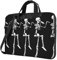 AABSTBFM San Francisco bedruckte Laptoptasche – Laptop-Hülle – moderne Laptop-Umhängetasche Computertasche für Business, Reisen, Schule, Büro, Halloween beweglicher Skelett-Schädel, 15.6 inch