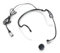 Generic Black Headworn Microphone，Double Over Ear Earset Mic for Audio-Technica Wireless System，Hirose 4 Pin Plug，Flexible Gooseneck