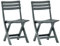 Youuihom Outdoor-Rasenstuhl Bistro-Stuhl Garten-Freizeitstuhl Klappbarer Gartenstuhl 2 Stk. Kunststoff Grün Geeignet für Pool, Garten, Rasen, Outdoor, Bistro, Terrasse