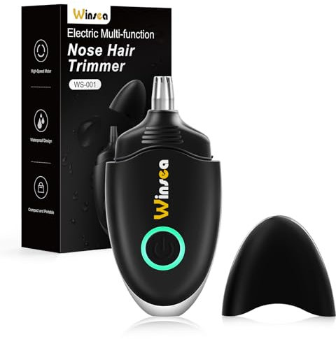 Winsea Tagliacapelli per orecchie e naso, per uomini e donne, ad alta precisione, ricaricabile tramite USB, impermeabile, funzionamento sicuro e silenzioso, design portatile