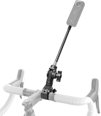 Fotoleey Camera Motorcycle/Bicycle Mount for Insta360 x4, X3, X2, Ace Pro, Ace, GoPro Hero 13, Hero 12, Hero 11, Heavy Duty Clamp, with Rod,