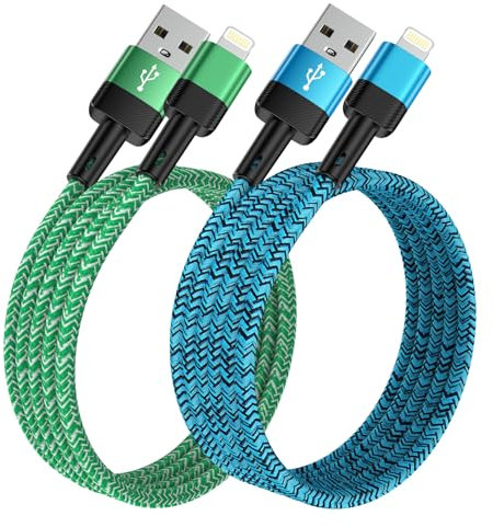 iPhone Ladekabel Apple MFi Zertifiziert,USB Lightning Kabel [2Pack 2.75M+1.83M] USB iPhone Kabel iPhone Lightning Ladekabel Schnellladekabel für Apple iPhone 14 13 12 11 Pro Max/XS/8/7/6/5/SE,i Pad
