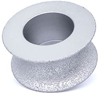 Diamond Cutting Discs for Angle Grinder , Diamond Grinding Wheel Vacuum Brazed Full Bullnose Diamond Router Bit Profiling Wheel for Stone Granite Edge Abrasive,25mm(35mm)