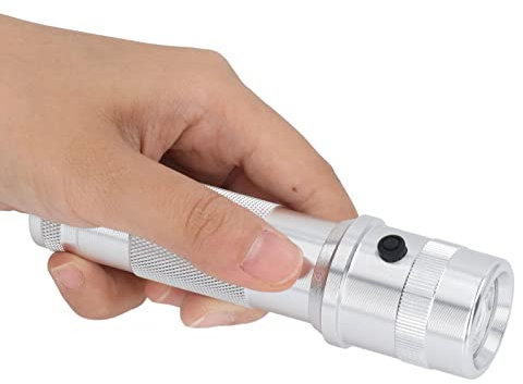 shenruifa Linterna, 10 Colores en 1 Etapa Linterna Plata RGB Cambio de Color Antorcha LED IPX4 Linterna Multicolor Impermeable para Luz de Caza Nocturna, Pesca, Camping Senderismo