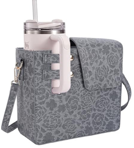 GSenhui Stanley Cup Bag Purse Outdoor Portable Crossbody Storage Bag for Stanley Cup Water Bottle Holder with Strap