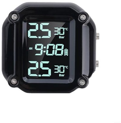 Sandyseptember Tyre Pressure Monitor,Wireless Tyre Pressure Monitoring System,Car Safety Monitor with LCD Display