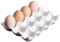 Soporte de huevo de cerámica, 12 tazas Bandeja de huevo de cerámica resistente al calor, bandeja de almacenamiento decorativo fácil de limpiar para el refrigerador de cocina de la encimera.