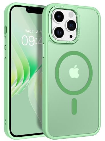 GaoBao für iPhone 13 Pro Hülle, Handyhülle iPhone 13 Pro [Kompatibel mit MagSafe] Durchscheinende Matte Magnetische Stoßfeste Anti-Fingerabdruck Hülle für i Phone 13 Pro 6.1 Case, Matcha Grün