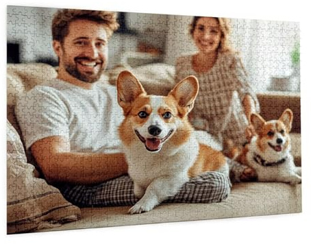 Personalisiertes Foto Puzzle Selbst Gestalten - Fotopuzzle mit Eigenem Bild (1000-5000 Teile) - Gestalte Selbst Puzzle, Personalisierte Geschenke mit Foto für Mama, Familie zum Geburtstag C-468