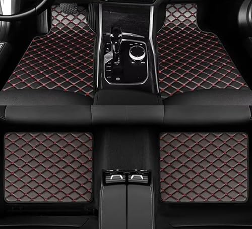 CUBRXEBAT Auto Fußmatten für Ford Kuga (CX482) Titanium/X/St Line 2019-2023 2024 2025 2026, Luxus Leder Automatten Set Wasserdicht rutschfest, 4-Teilige Allwetter KFZ Teppiche Innenraumschutz,C