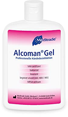 Alcoman Gel Händedekontamination Kittelflasche 150 ml