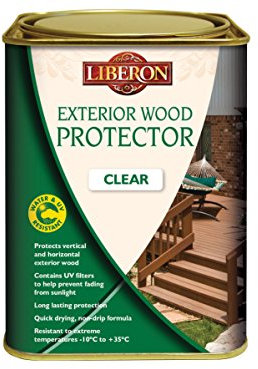 Liberon LIBEWPC1L Exterior Wood Protector Clear 1 Litre