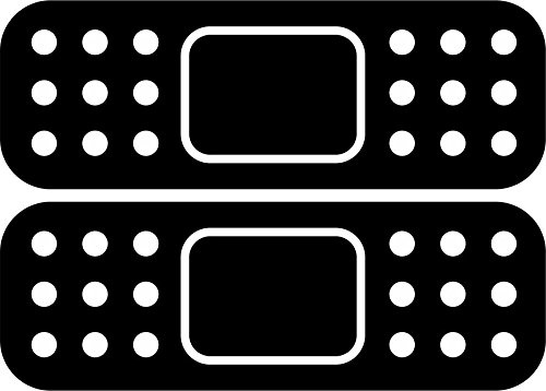 Akachafactory Set 2 x Tuning Sticker Aufkleber Auto, Motorrad, Pflaster JDM, Schwarz