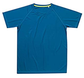 Stedman Apparel Men's Active 140 Raglan/ST8410 Regular Fit Classic Short Sleeve T-Shirt, Marina Blue, X-Large