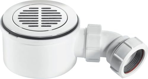 McAlpine ST90CPB-S-70 90mm x 50mm Shallow Shower Trap 70mm High - 1½ BSP Outlet.