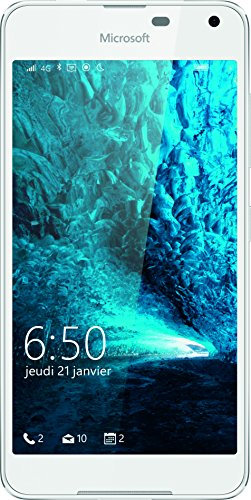 Microsoft Lumia 650 Smartphone débloqué 4G (Ecran : 5 pouces - 16 Go - Simple Nano-SIM - Windows Phone) Blanc
