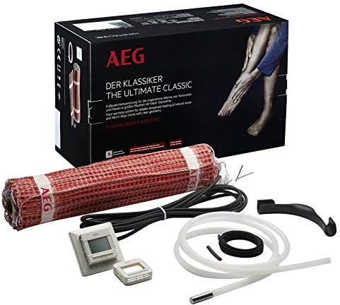 AEG elektrische Fußbodenheizung, Komplettset 1,5 m², 160 Watt, Basis Thermo Boden TBS TB 50 Set 160/1,5, 234278