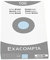 Exacompta 13218E Packung (mit 100 Karteikarten, ungelocht DIN A5, 148 x 210 mm, 205 g, kariert, ideal für die Schule) 1er Pack azurblau