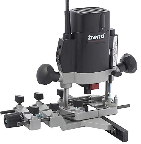 Trend T5ELB 1/4-inch Variable Speed Workshop Router, Black/Grey, 1000 W, 115 V