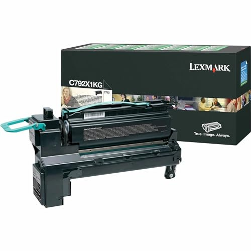Lexmark C792X1KG C792 Tonerkartusche Standardkapazität 20.000 Seiten 1er-Pack return program, schwarz, XXL