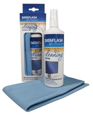 Dataflash REINIGUNGSSPRAY & MIKROFASERTUCH FÜR BILDSCHIRME