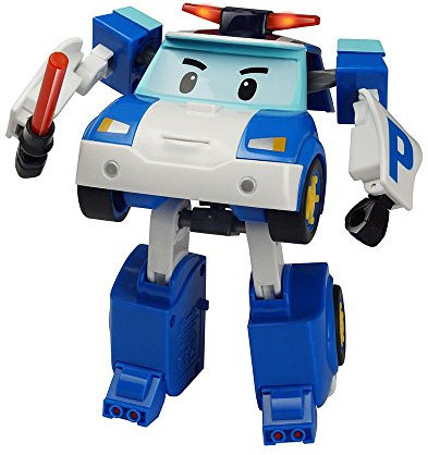 Jouet De Premier Age Robocar Véhicule Transformable Lumineux 13 Cm Poli