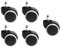 TopStar Hartbodenrollen 5er Set schwarz