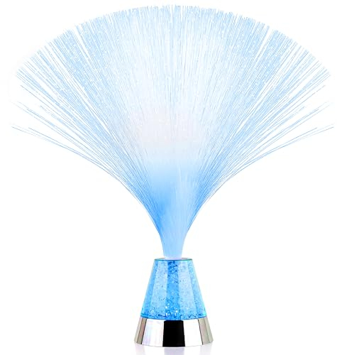 The Glowhouse Fibre Optic Ice Crystal Lamp - 13.5 Brand Premium (Blue) - Batteries Included