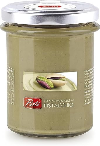 Pistì - Crema Spalmabile al Pistacchio - Con Pistacchi Verdi Selezionati, Lavorazione Artigianale, 100% Naturale - 200 grammi