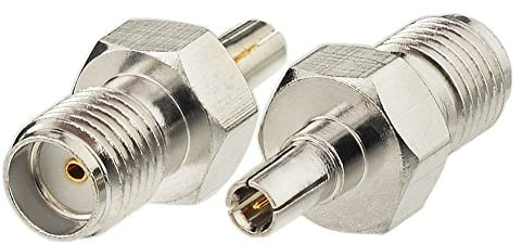 Eightwood Adattatore Antenna 4G LTE CRC9 Maschio a SMA Femmina x2 | Connettore antenna 4G, ideale per chiavetta internet Huawei, router LTE, modem banda larga mobile, UMTS broadband, RF