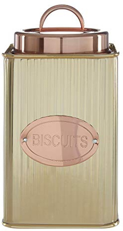 Premier Housewares 507392 Biscuit Canister, Stainless Steel