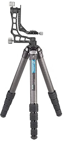 Leofoto - Ranger - Carbon Tripod with Swing Head - Ideal for Sports, Nature and Wildlife Photography - LS-365C+PG-1 - Black