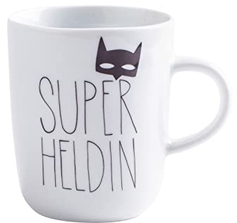 KAHLA 575335A50666C Pronto Happy Cups Becher 0,35 l Superheldin hochwertiger Becher mit Spruch und Motiv Geschenkidee für Mama Geschenk Freundin Geschenk Schwester Kaffeebecher 350 ml