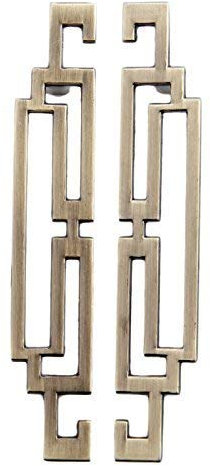 Tiradores de puerta de armario de cocina, estilo retro vintage, 96 mm bronce antiguo., 2 unidades