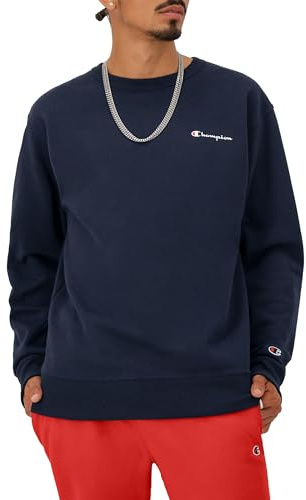 Champion Men's Powerblend Fleece Crew, Paint Splatter