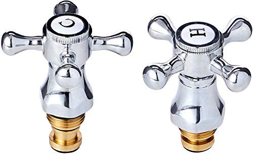 1/2 Traditional Style Tap Conversion Kit by Taps2Traps Hot & Cold Pair