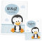 U Heft und Impfpass Hülle Set Tiere Uheft Set personalisiert, Pinguin)