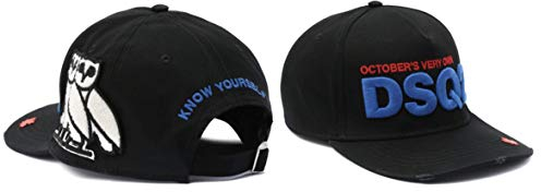 DSQUARED2 x OVO X D2 Logo Embroidered Baseballcap Cap Kappe Basebalkappe Hat Hut