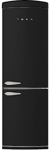 Teka RBF 78615 RTR - Frigorífico American Retro LongLife, No Frost, con IonClean, Control Electrónico, Función ECO, Congelación Rápida, Color Negro Mate