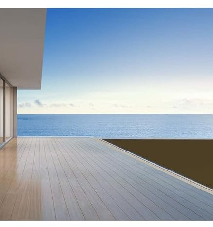 Acuacober-i Premium Cobertor Funda Invierno para Piscina de 3.00 x 6.00 m I Medidas totales Lona: 3.30 x 6.30 m I Color Exterior: Marrón/Interior: Marrón I GARANTÍA: 4 años