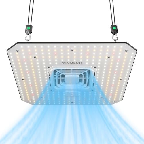 VIVOSUN AeroLight A100SE, LED Grow Light 100W for Indoor Plants with Integrated Circulation Fan, Compatible with App and Growhub Controller E42A/E25 to Achieve More Functions for 2x2/3x3 Grow Tent